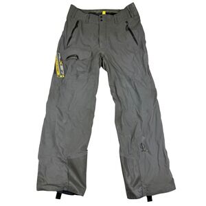 RLX Ralph Lauren Ski Pants Mens M Grey RECCO Rescue Waterproof Snowboard Outdoor